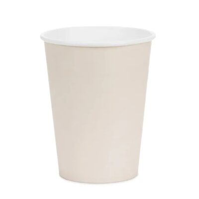Kubeczki papierowe – Beżowe, 250ml 6szt – Dekoracje imprezowe – Szalony.pl
