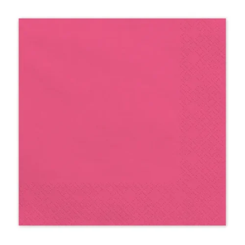 Serwetki papierowe - Ciemny różowy, 33x33cm 20szt