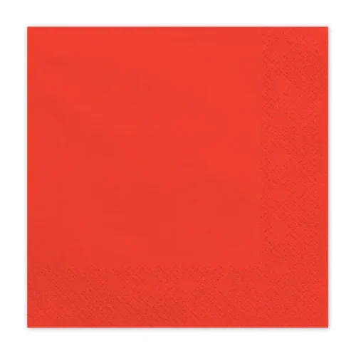 Serwetki papierowe - Czerwone, 33x33 cm 20szt