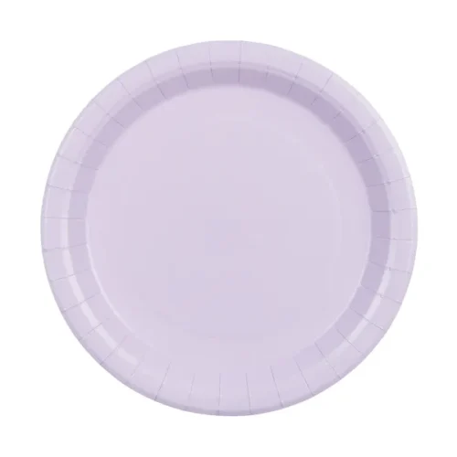 Talerzyki papierowe - Lawendowe, 23 cm 6 szt