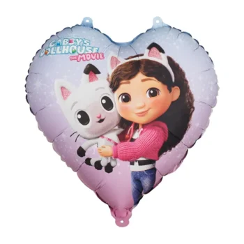 Balon bez helu: Serce Koci Domek Gabi, 35 cm – Balony bez helu – Szalony.pl