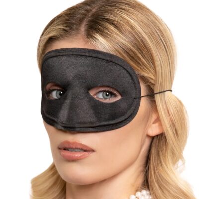 Maska Karnawałowa – Klasyczna czarna – Maski imprezowe – Szalony.pl