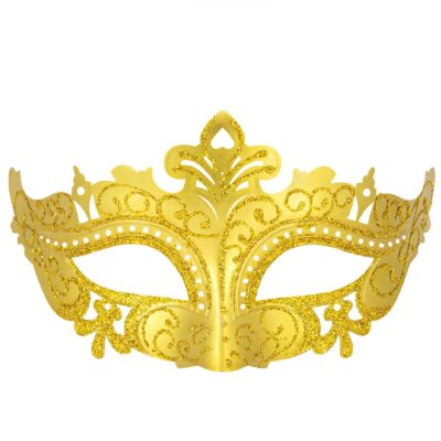 Maska – Karnawałowa, złota – Przebrania imprezowe – Szalony.pl