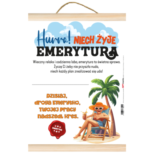 Dyplom - Hurra! Emerytka