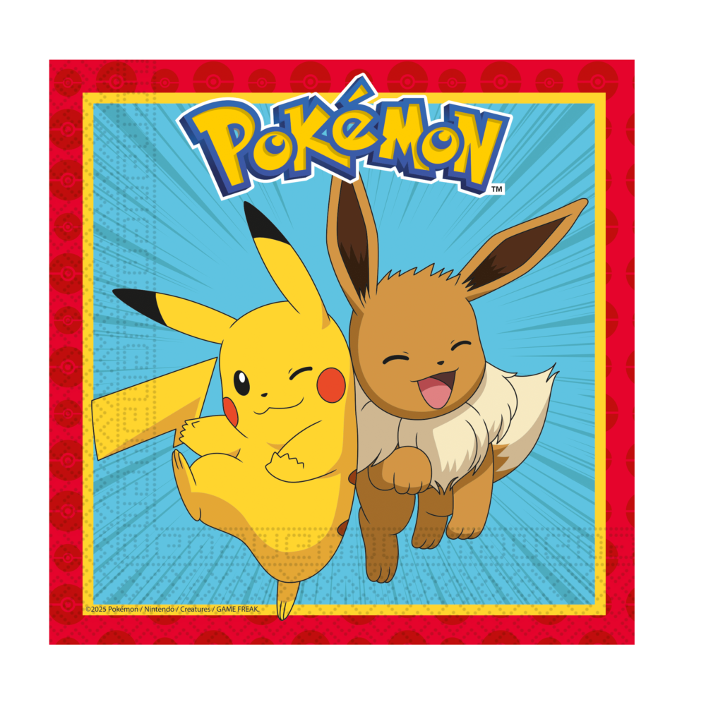 98393 - Serwetki – Pokemon, 33x33cm 20 szt - Szalony.pl