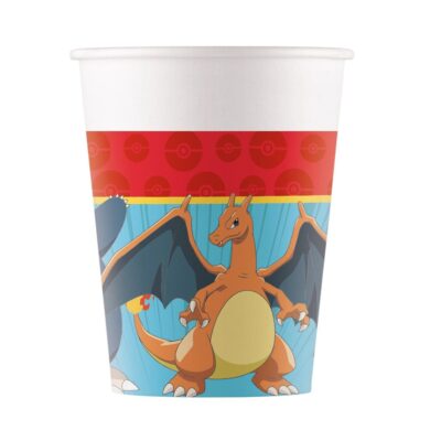Kubeczki papierowe – Pokemon, 200ml 8szt – Dekoracje imprezowe – Szalony.pl