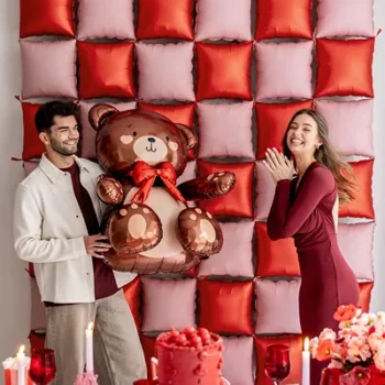 Balon na powietrze: Miś, 75x84cm – Dekoracje na Ślub – Szalony.pl