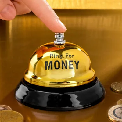 Dzwonek – Ring for money – Gadżety imprezowe – Szalony.pl