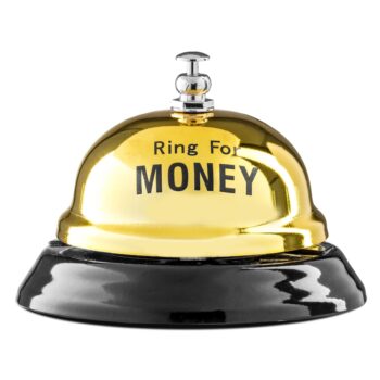 Dzwonek – Ring for money – Gadżety imprezowe – Szalony.pl