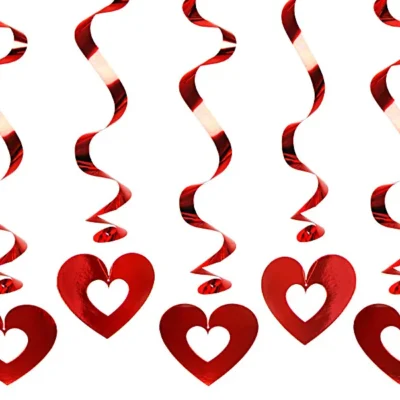 Świderki – Serca, czerwone 60cm – Dekoracje na Ślub – Szalony.pl