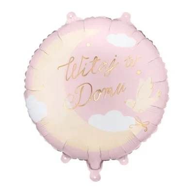 Balon bez helu: ”Witaj w Domu”, 18″ różowy – Balony bez helu – Szalony.pl