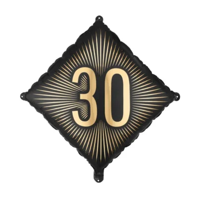 Balon bez helu: 30, Kwadrat 46×46 cm – Balony bez helu – Szalony.pl