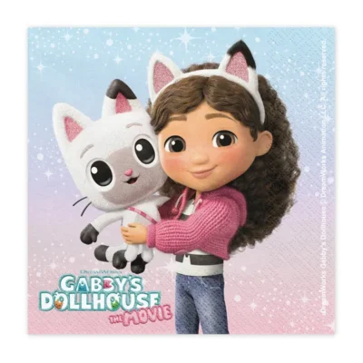 Serwetki – Koci Domek Gabi, 33x33cm 20szt – Dekoracje imprezowe – Szalony.pl