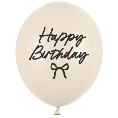 Balon z helem: Happy Birthday, Pastel Nude, 30 cm – 16 urodziny – Szalony.pl