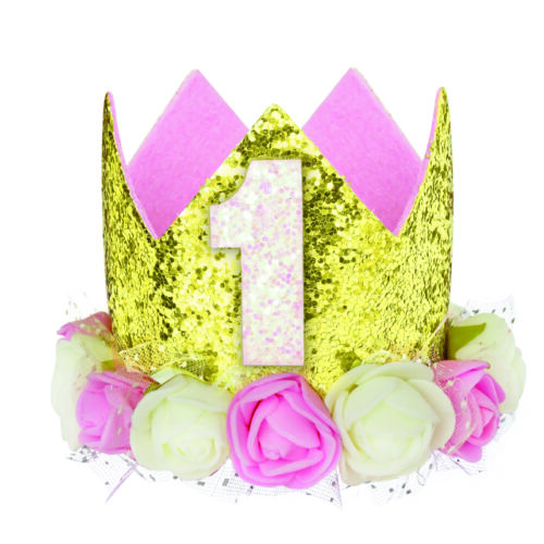 Korona - 1 Urodziny, różowa