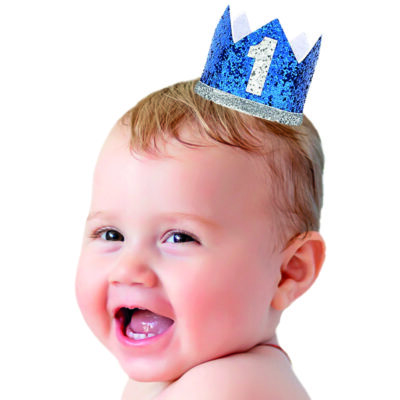 Korona – 1 Urodziny, niebieska – Dekoracje na Roczek – Szalony.pl