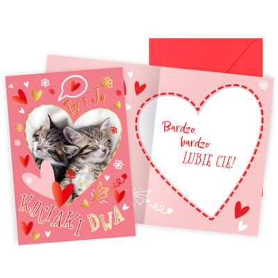 Kartka okolicznościowa – Ty i ja, kociaki dwa – Prezent dla męża – Szalony.pl