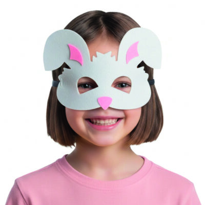 Maska – Królik, filcowa – Maski imprezowe – Szalony.pl