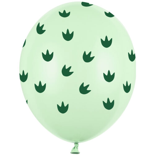 Balon z helem: Dinozaur, łapki, 30cm