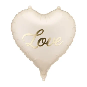 Balon bez helu: Serce Love, róż, 35 cm – Balony bez helu – Szalony.pl