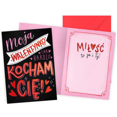 Kartka okolicznościowa – Moja walentynko – Prezent dla męża – Szalony.pl