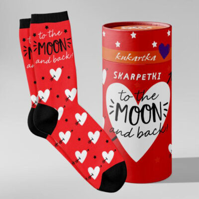 Skarpetki – To the moon and back, one size – Prezent dla męża – Szalony.pl