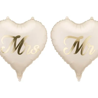 Balony bez helu: Serce MR i serce MRS, 35 cm – Balony bez helu – Szalony.pl