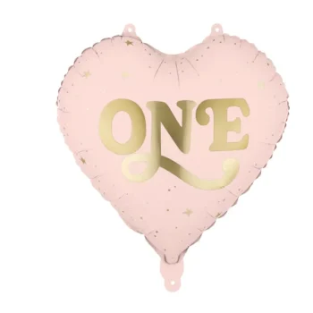 Balon bez helu: Serce One, 45 cm, róż – Balony bez helu – Szalony.pl