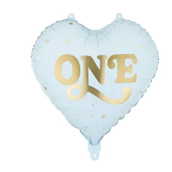 Balon bez helu: Serce One, 45 cm, niebieski – Balony bez helu – Szalony.pl