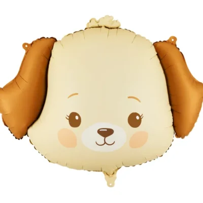 Balon bez helu: Uroczy Piesek Głowa, 63×48,5 cm – Balony bez helu – Szalony.pl