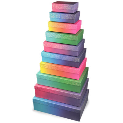 Pudełko prezentowe – Gradient, 14x9cm (1 szt.) – Pudełka prezentowe – Szalony.pl