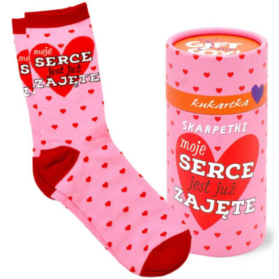 Skarpetki – Moje serce jest  już zajęte, one size – Prezent dla męża – Szalony.pl