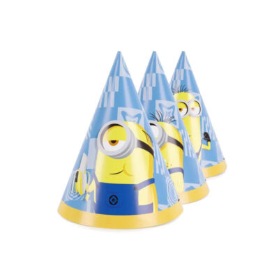 Czapeczki papierowe – Minionki, 16cm, 6szt – Wszystkie produkty – Szalony.pl