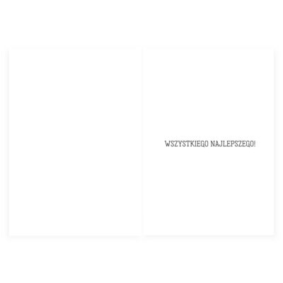 Kartka okolicznościowa – HB Tort, czarna, KO178 – Wszystkie produkty – Szalony.pl