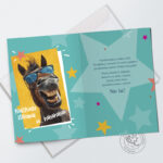 Kartka XXL – 50 lat, Koń by się uśmiał – Wszystkie produkty – Szalony.pl