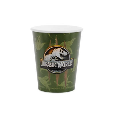 Kubeczki papierowe – Jurassic world, 250ml, 6szt – Wszystkie produkty – Szalony.pl
