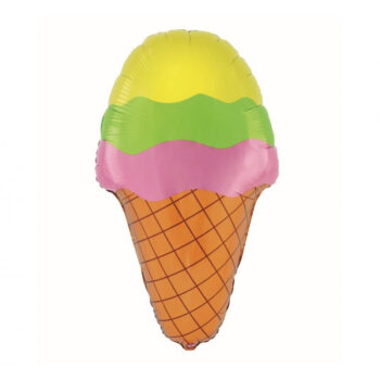 Balon bez helu: Lody Kolorowe, 34x59cm – Balony bez helu – Szalony.pl