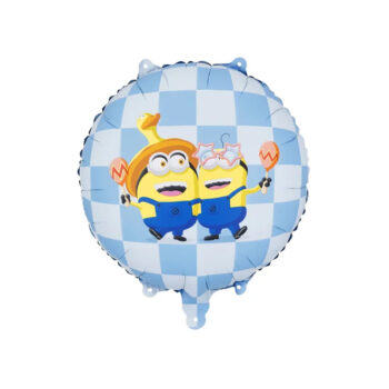 Balon bez helu: Minionki, 35x35cm – Balony bez helu – Szalony.pl
