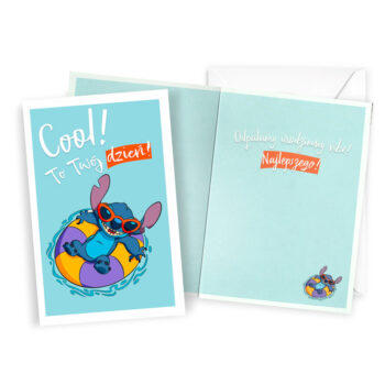 Kartka okolicznościowa – Stitch, Cool! – Kartki na ogólne urodziny – Szalony.pl