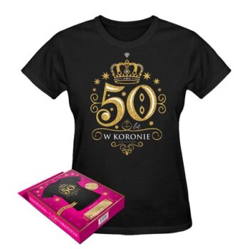 Koszulka – Dla niej, 50lat w koronie (XL) – Wszystkie produkty – Szalony.pl