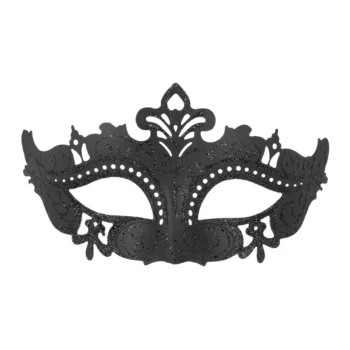 Maska – Karnawał, czarne ornamenty – Maski imprezowe – Szalony.pl