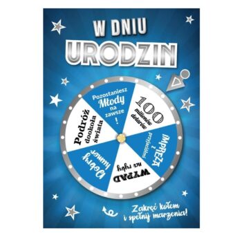 Kartka urodzinowa – koło fortuny – Kartki na ogólne urodziny – Szalony.pl