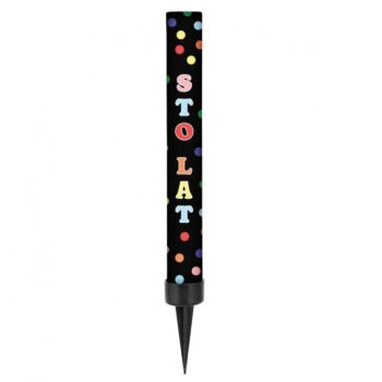 Fontanna tortowa – Sto lat, czarny, 12cm – Dekoracje imprezowe – Szalony.pl
