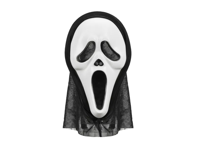 Maska – Krzyk, Halloween z kapturem, 18x31cm, mix – Wszystkie produkty – Szalony.pl